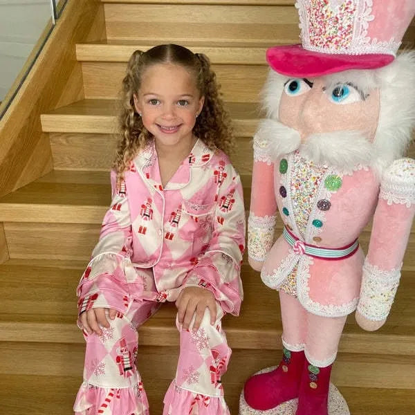 💥HOT SALE 49% OFF💥Pink CANDY Christmas Silk Pajamas