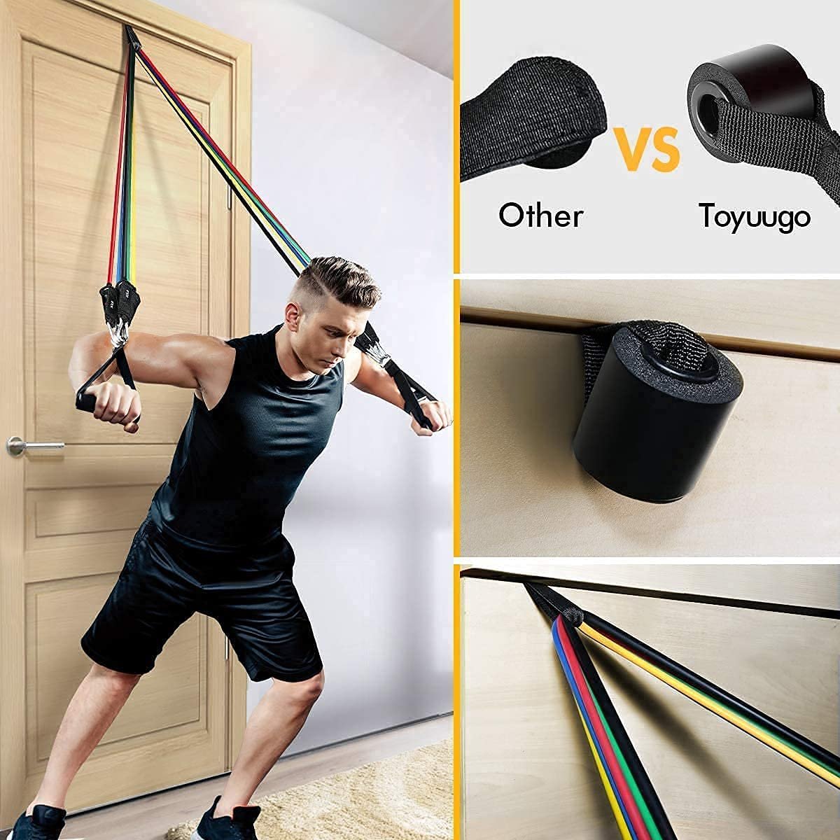 🎉🏋️‍♂️ 11-Piece Fitness Resistance Bands Kit – For Strength, Weight Loss & Home Training