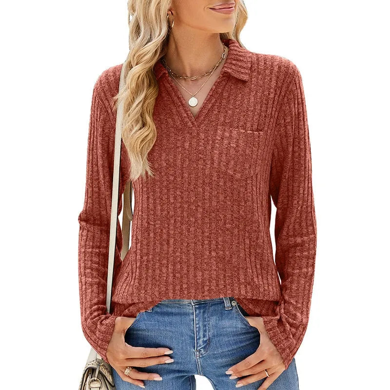 🌸Women's Collared V-Neck Sweater (Buy 2 Free Shipping)