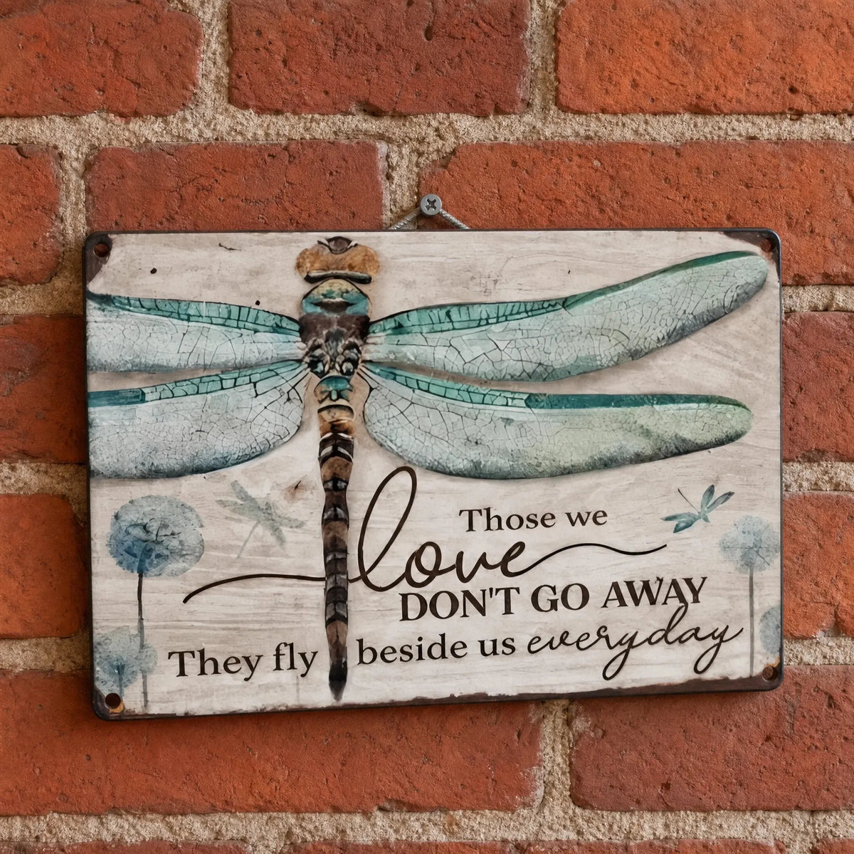 🎉 🕊️💛Dragonfly Memorial Plaque – Sympathy Gift
