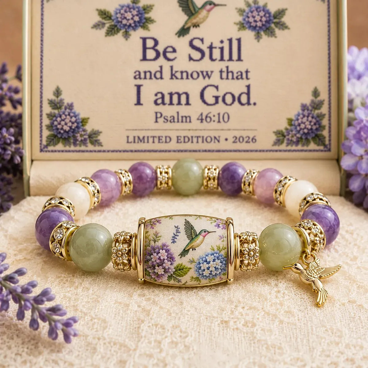 💜 Hummingbird Faith Bracelet – A Beautiful Reminder of God’s Love, Hope & Grace 🕊️