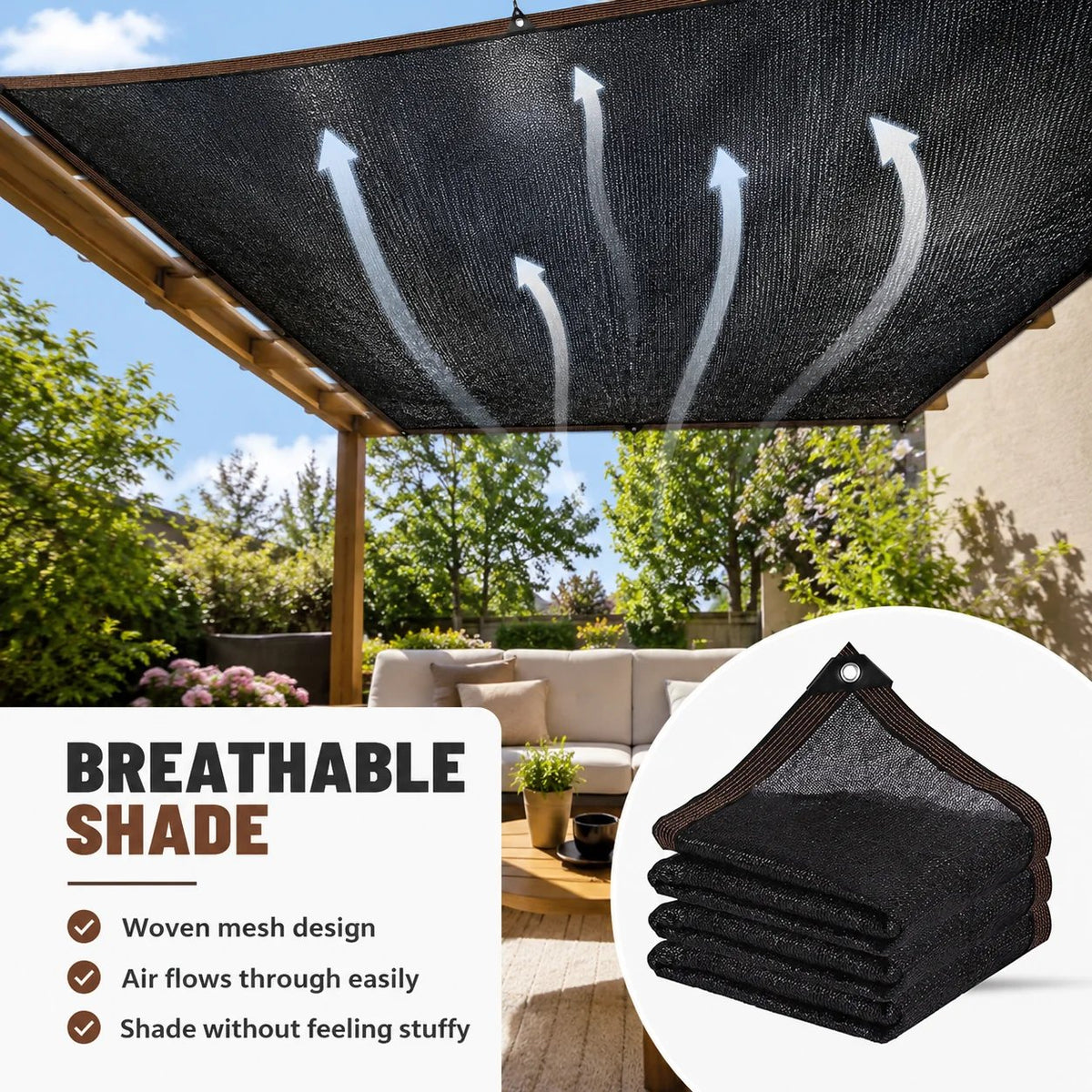 🎉 HOT SALE – Sunshade Net Blocks Up To 90% UV Rays & Keeps Outdoor Spaces Cooler All Summer Long ☀️🌿❄️