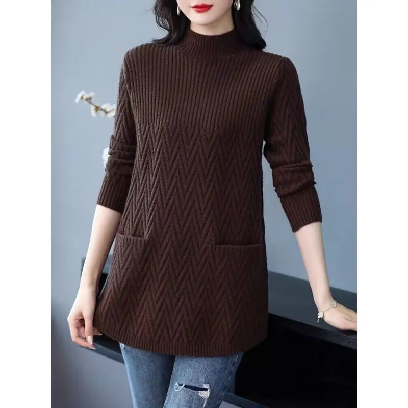 Women's Mid-Length Half Turtleneck Sweater🎊BUY 2 FREE SHIPPING