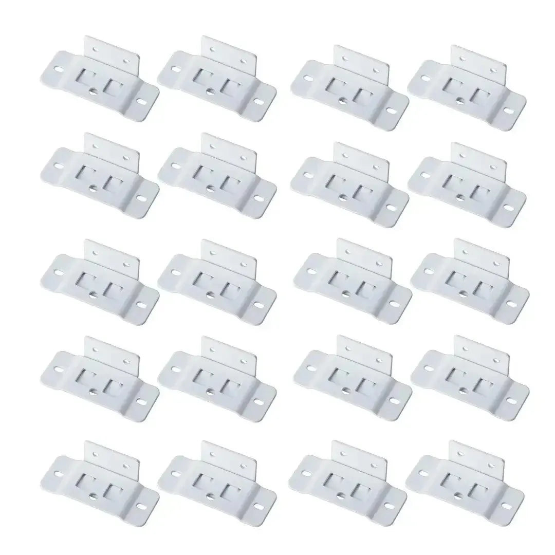 Quick Fitting Furniture Corner Brackets – Heavy Duty Stainless Steel L Shape Joint Fixing Brackets with Screws for Cabinets, Tables & Chairs Repair Kit