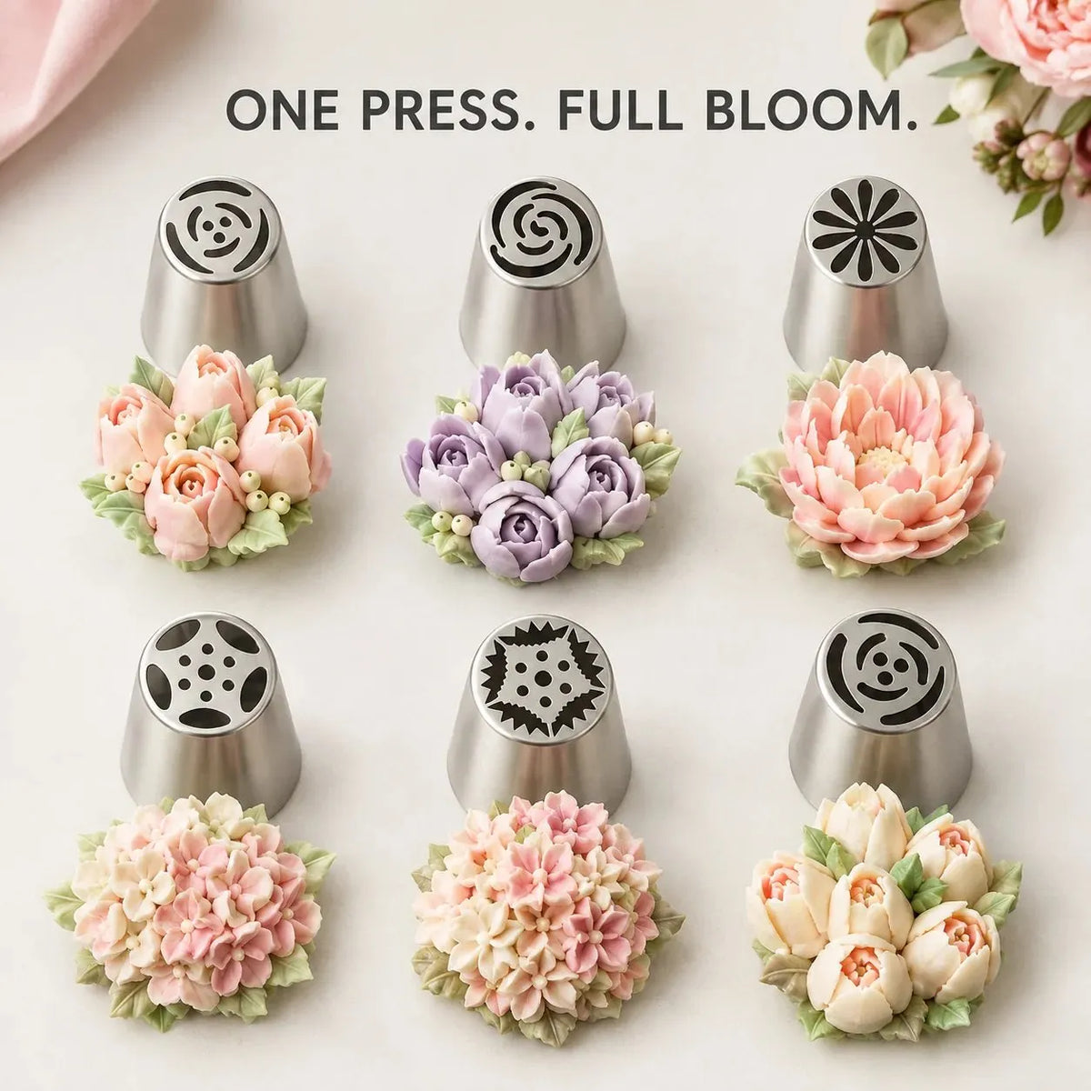 🎉🧁 27-Piece Piping Kit – Create in Bloom