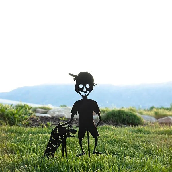 Cute And Unique Ghost Zombies - Halloween Yard Decor Metal Art