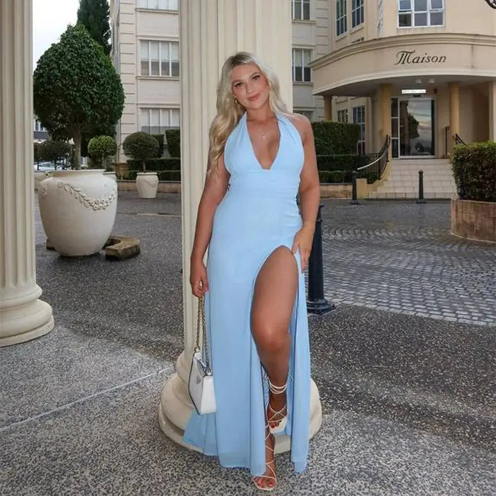 Soleil Luxe Slit Dress