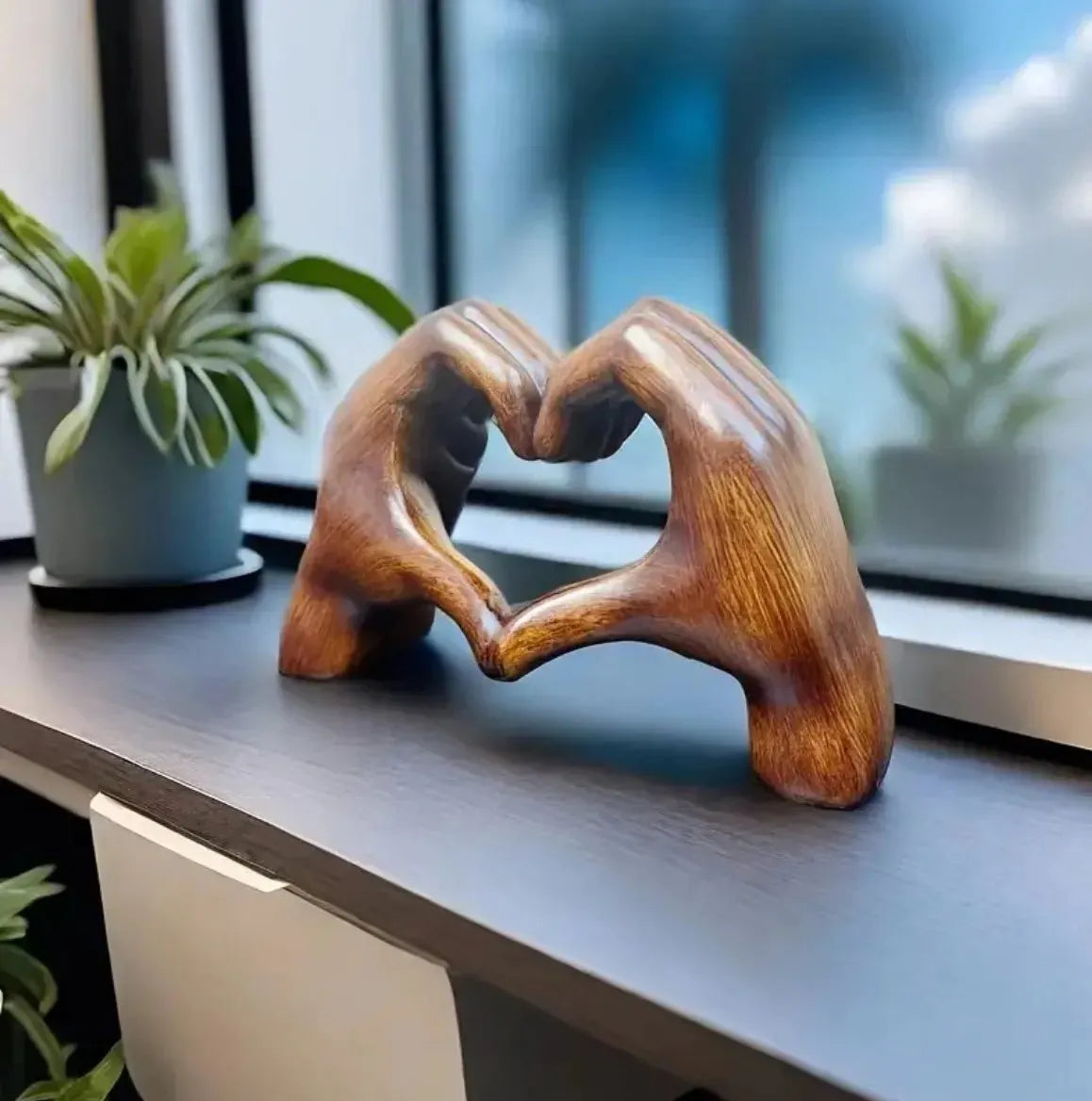 Handmade Heart Statue