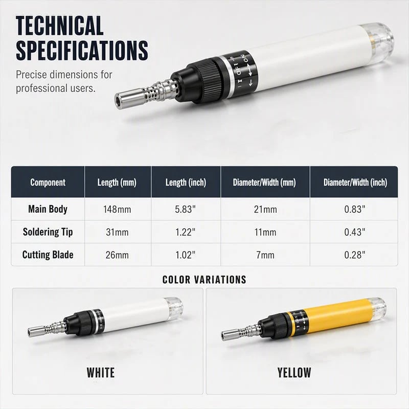 🔥 HOT SALE 🔥Cordless Butane Soldering Iron Pen