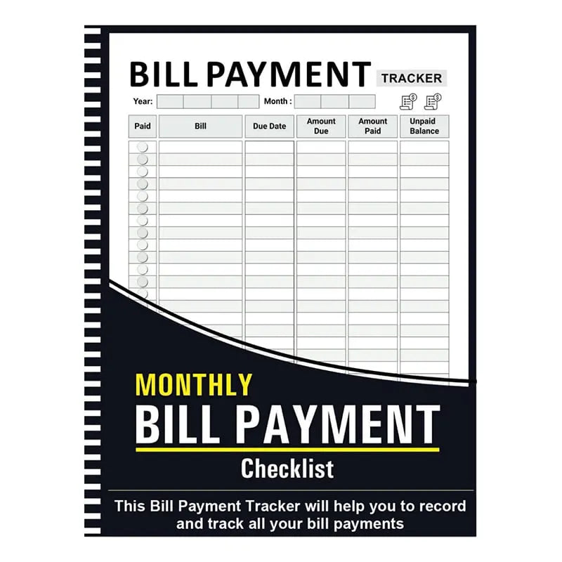 🔥Bill Tracker Notebook - 🎁BUY MORE SAVE MORE