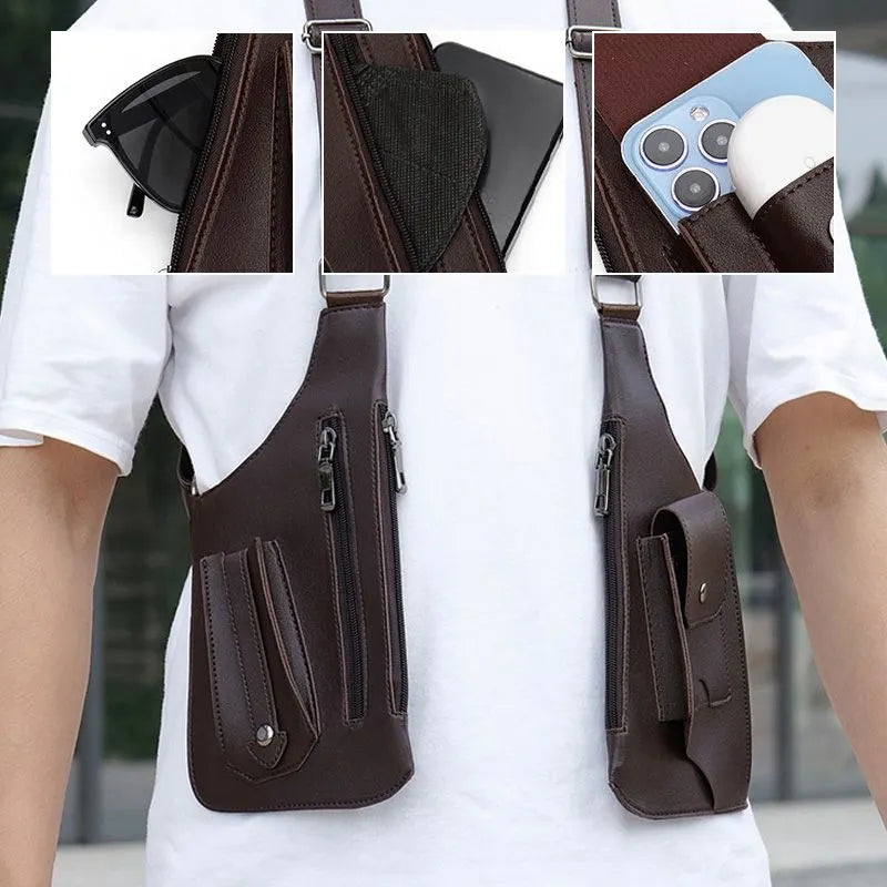 ⏳Limited-time 50% off⏰Double Shoulder Strap Multi-Pocket Outdoor Anti-Theft Tactical Bag💼