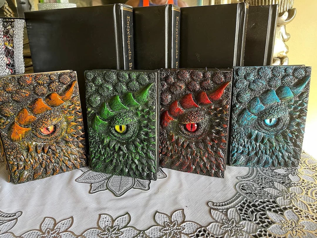 [Last Day 49% OFF]🐉GLORIOUS 3D DRAGON JOURNAL BOOK - HAND PAINTED