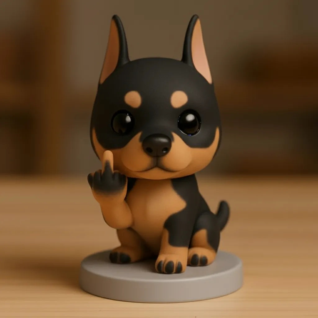 Funny Middle Finger Dog Ornament – The Perfect Gag Gift 🎁🐕