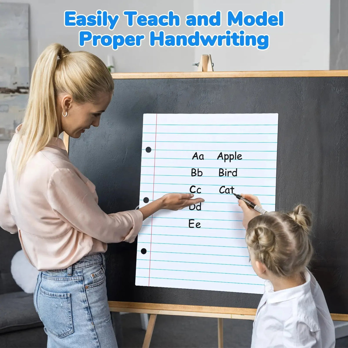 🎉📝✨Giant Magnetic Lined Paper Whiteboard 28” x 22” – 🧑‍🏫💕Perfect for Teaching, Writing Practice, To-Do Lists & Daily Planning( ✨ Write, Wipe & Reus)