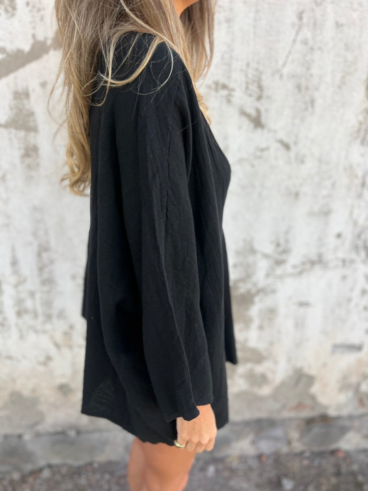 One Button V-neck Loose Cardigan