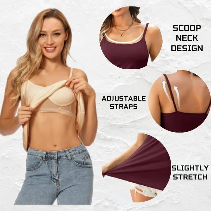 🔥Buy 2 get free shipping - Tank With Built-In Bra