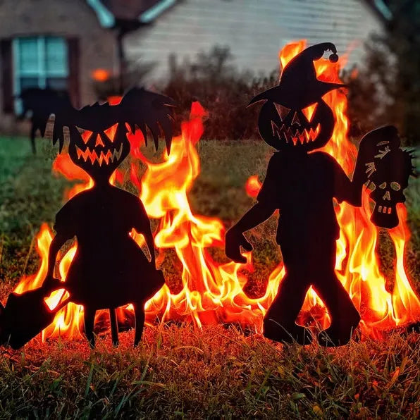 Cute And Unique Ghost Zombies - Halloween Yard Decor Metal Art