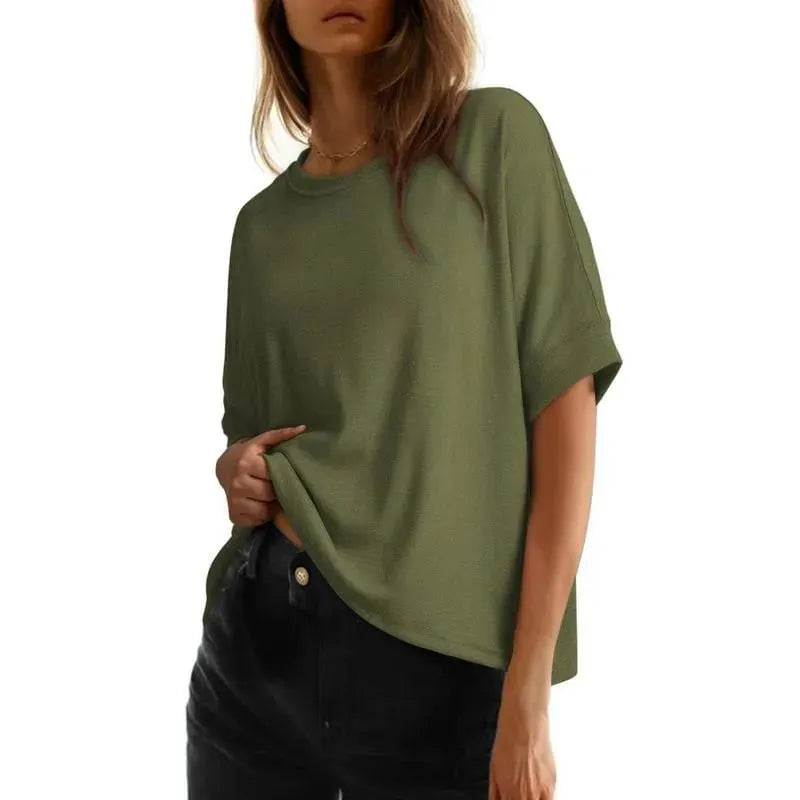 🎉Women's Tops for Women 2026 Loose Oversized Basic Tee Comfortable Soft Fabric Flattering Fit