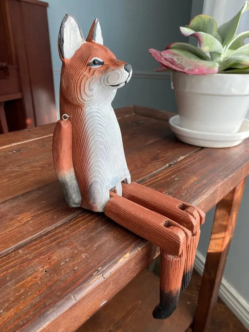 🔥LAST DAY 50% OFF - Hand-Carved Wooden Sitting Animal