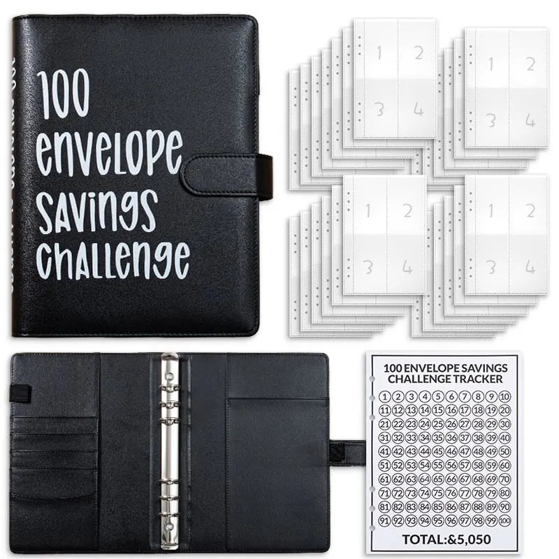 🔥LAST DAY 49% OFF - 🤑✉️100 Envelope Savings Challenge Book