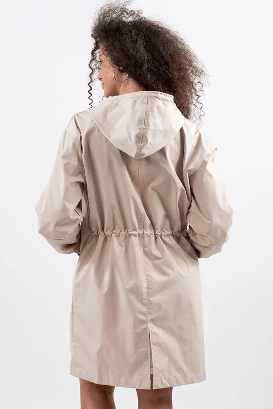 Waterproof  Oversized Hooded Windbreaker Rain Jacket