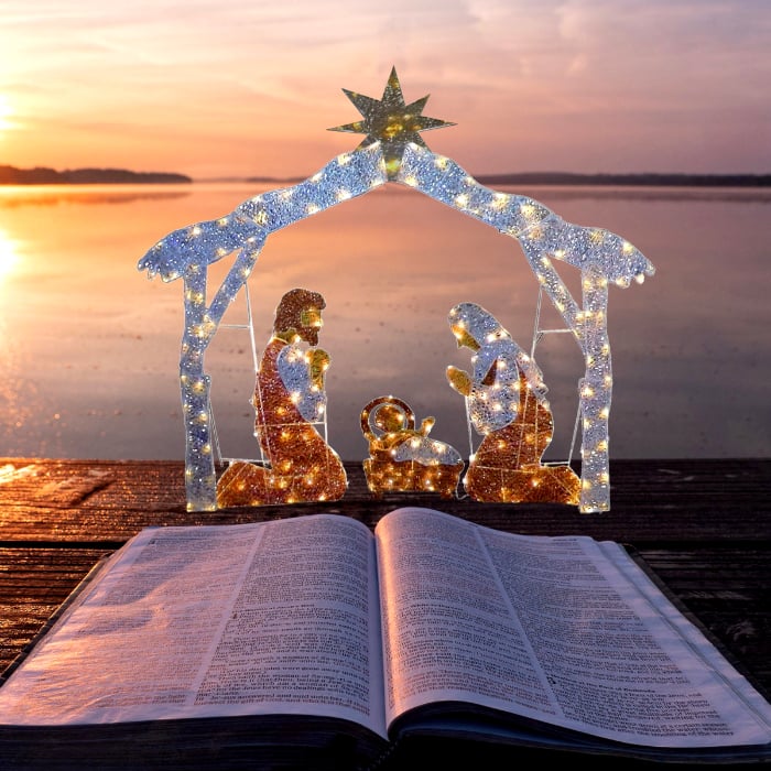 🔥LAST DAY 70% OFF 🔥Warm White LED Holy Family Yard Decoration(Buy 2 Free Shipping)