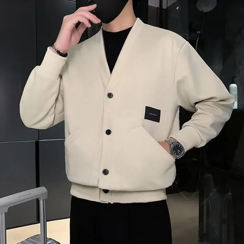 Men's loose V-neck cardigan jacket (Buy 2 free shipping)