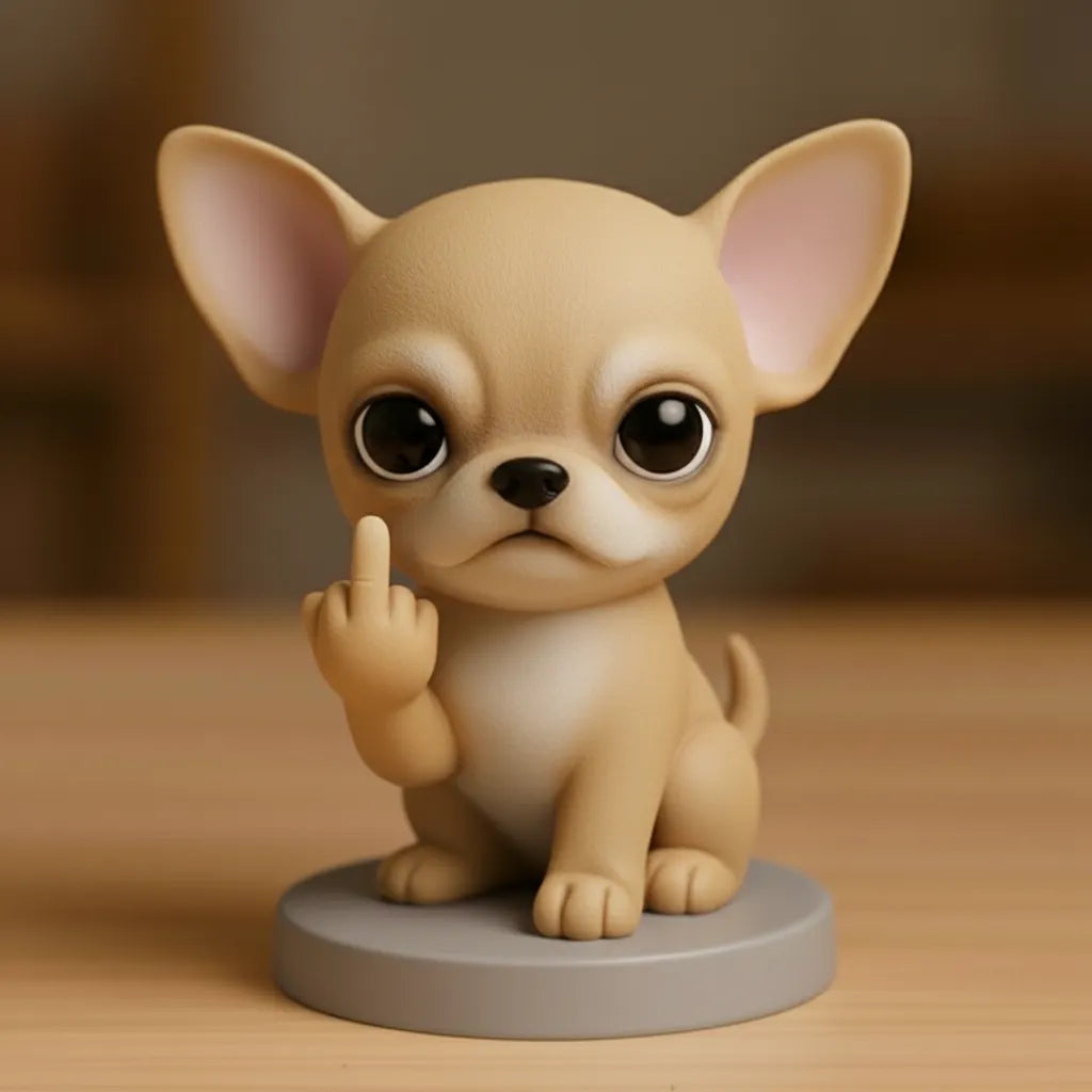 Funny Middle Finger Dog Ornament – The Perfect Gag Gift 🎁🐕