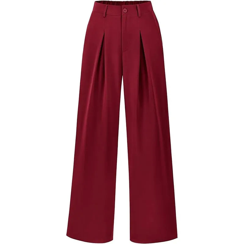 Women's High Waist Casual Wide Leg Loose Trousers Buy 2 Free Shipping
