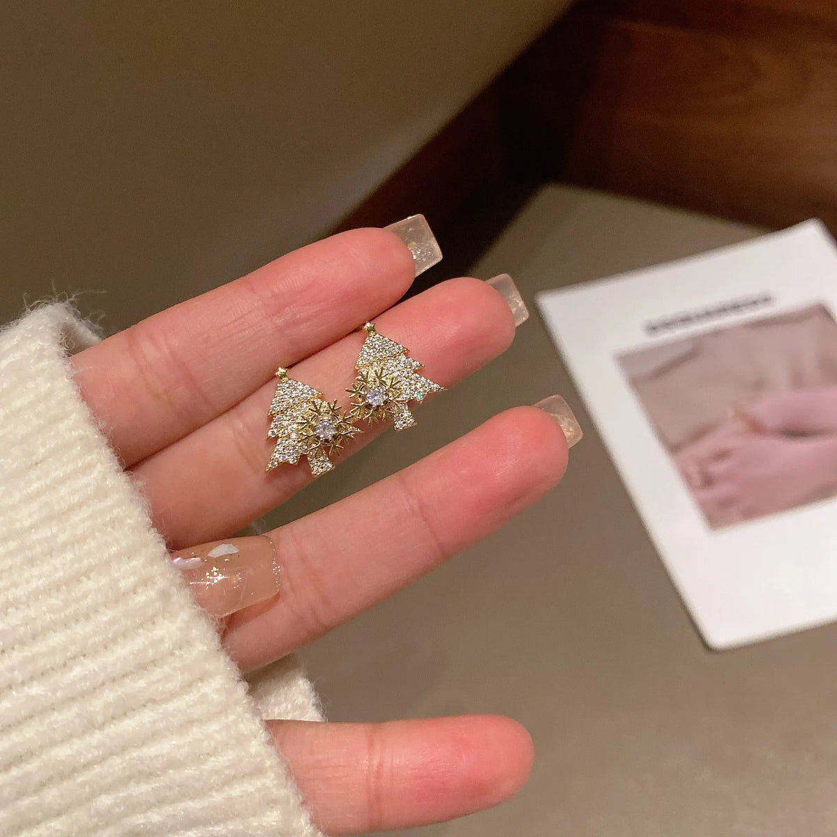 🎅Early Christmas Sale 49% OFF🎄-Christmas Gift For Her -Shiny Christmas Tree Earrings