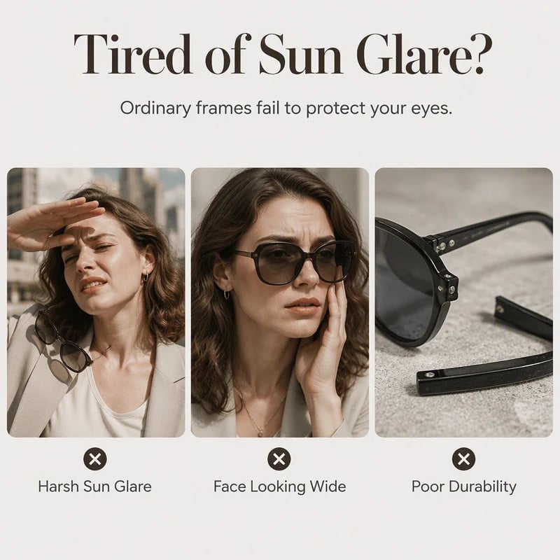 🔥 HOT SALE 🔥📢📢40% OFF !! ⏰Chic Sunglasses with Rhinestone Accents for Women
