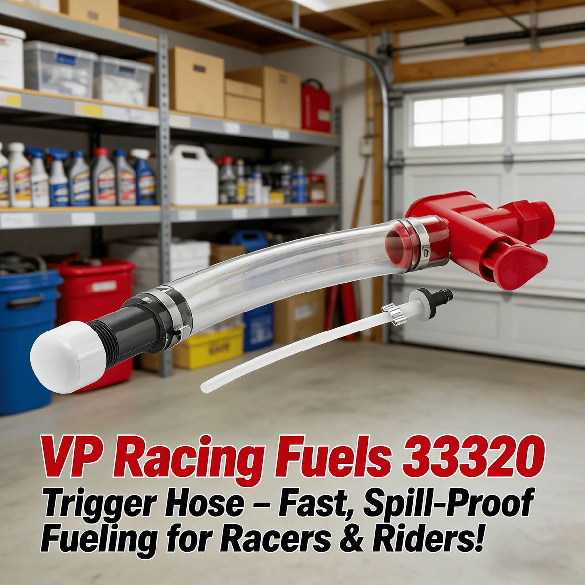 🔥HOT SALE🔥VP Racing Fuels 33320 Trigger Hose – Fast, Spill-Proof Fueling for Racers & Riders!