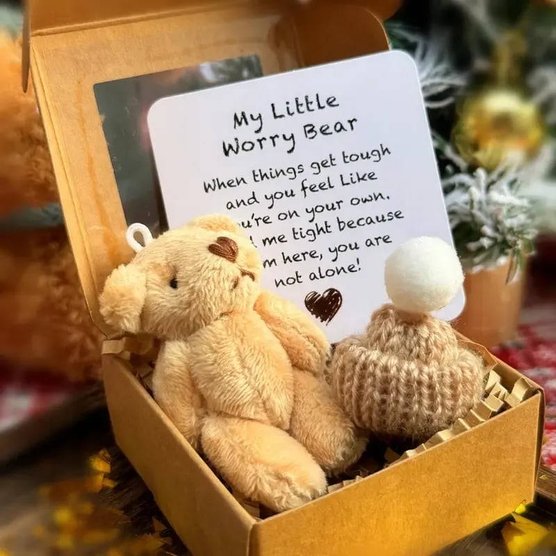 🔥Last Day: BUY 3 GET 1 FREE - 🎁Handmade Mini Plush Teddy Bear in Box