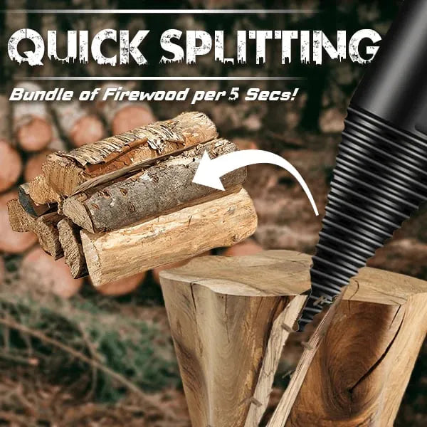 🔥HOT SALE🔥💞50K+ SOLD!🔧✅The Professional Upgrade for Firewood Prep. Durable Drill Set Makes Quick Work of Logs. 🛠️⚡