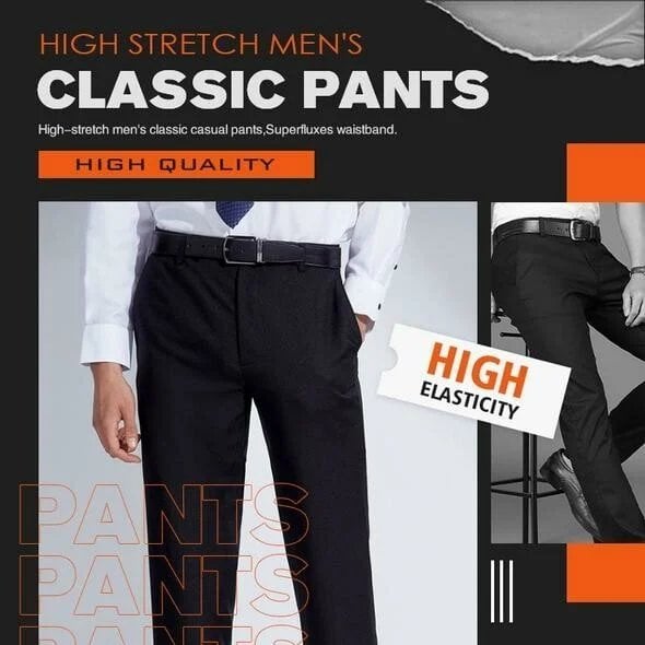 ✨Hot Sale 🔥 High Stretch Men's Classic Pants