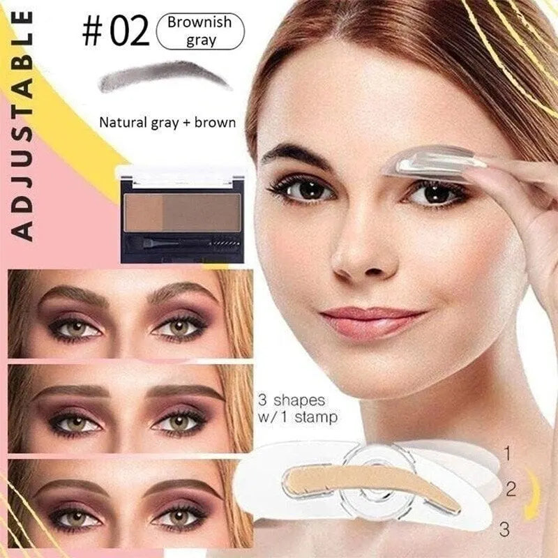 (Summer Hot Sale - 47% OFF)2 in 1 Double Colors Eyebrow Powder(Buy 3 Free Shipping)