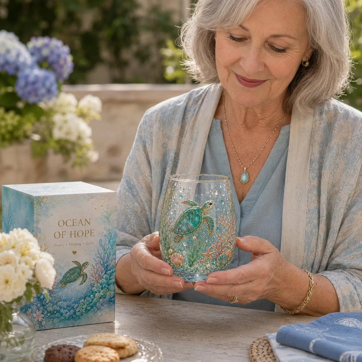🎉🌸🌿  2026 Garden Morning Bliss Glass Tea Cup☀️☕