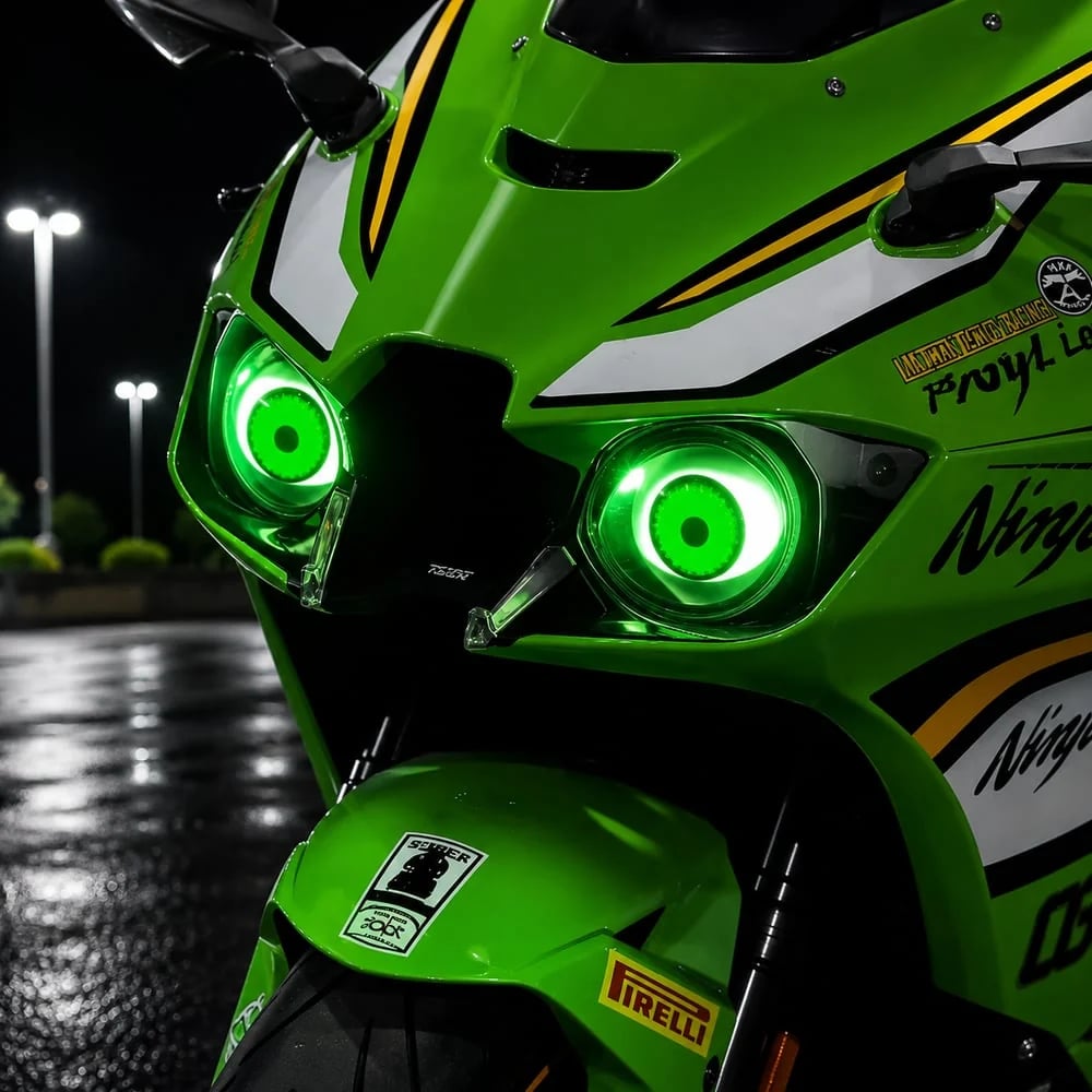 🎉 👁️ Demon Eye RGB Headlight Kit – Animated Iris Car Lighting Upgrade