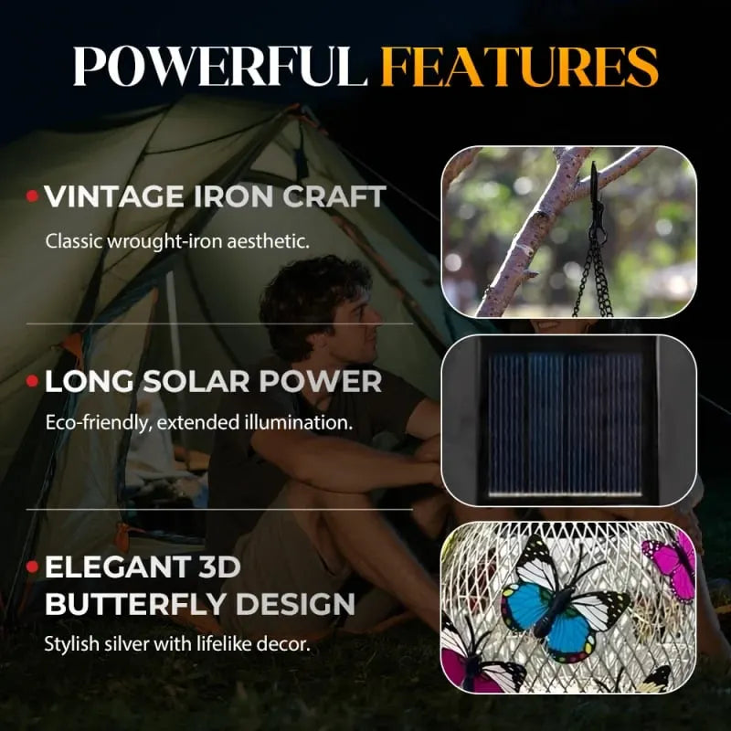 🔥HOT SALE🔥⏳Solar Pendant Lamp Art Of Iron