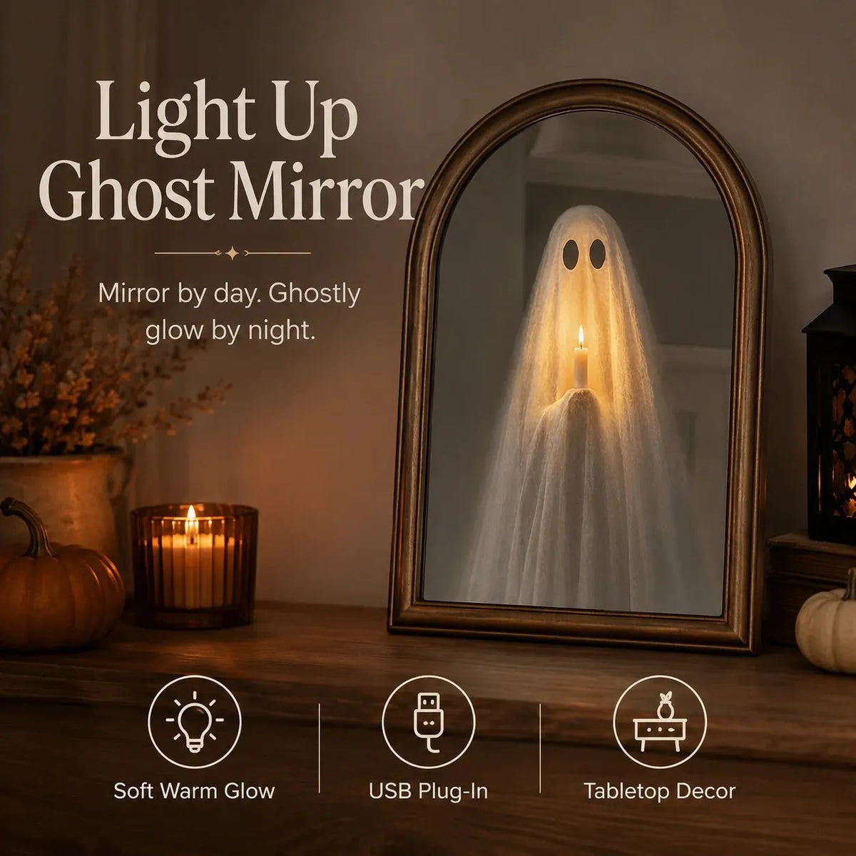 🎉 2026 Halloween Hologram Ghost Mirror