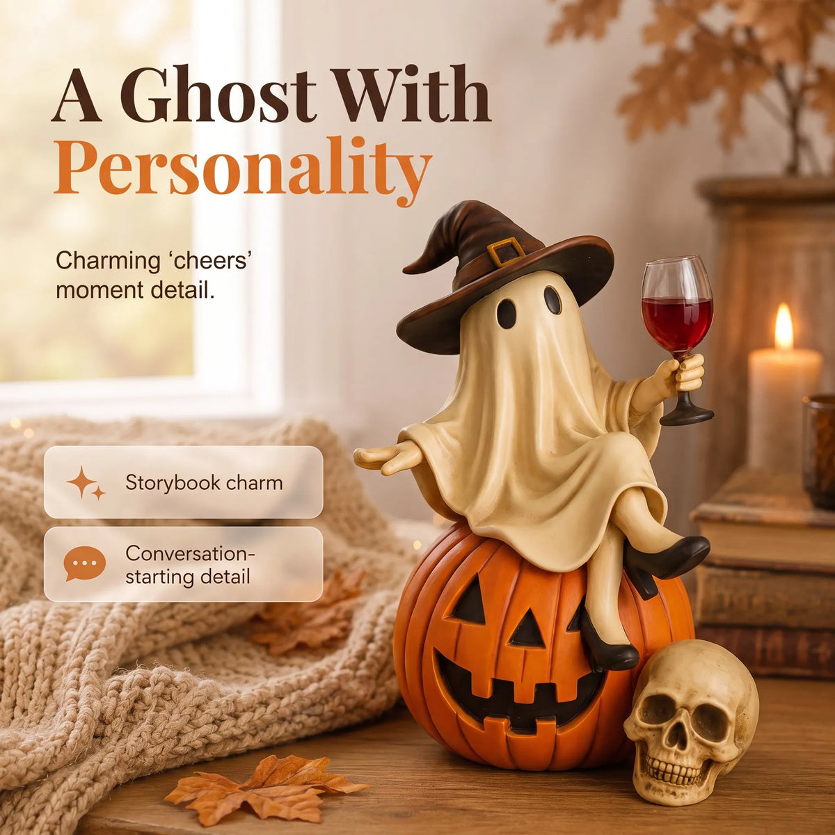 🔥HOT SALE🔥👻 "Boozy Ghost" Halloween Decoration