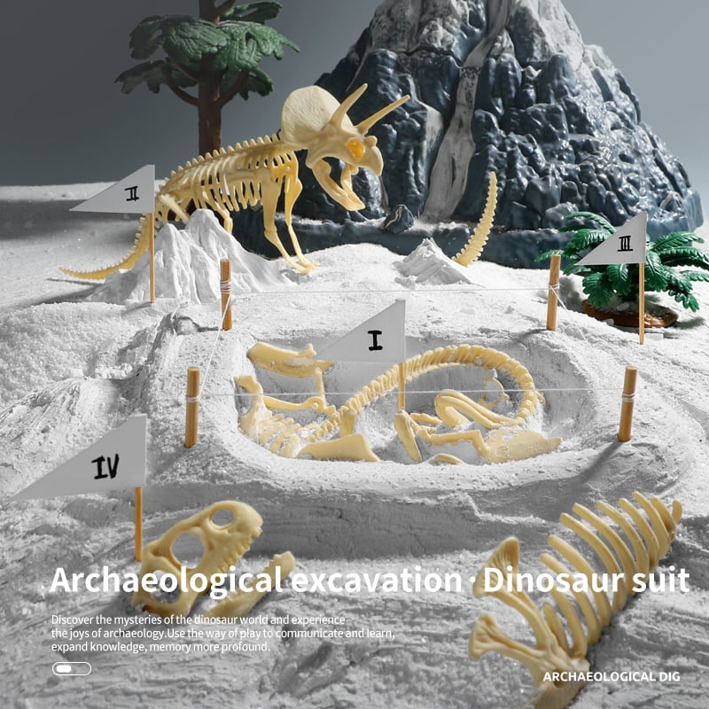 Great Educational Toy for Kids🎁New Arrival Dinosaur Fossil Digging Kit