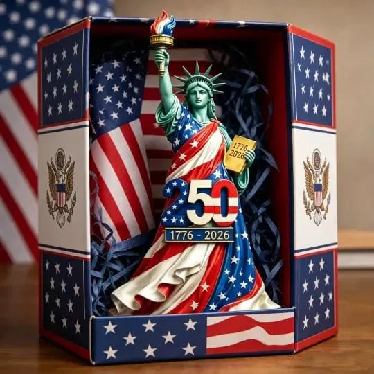 🔥HOT SALE🔥💥🏆Limited-time promotion!Handmade USA 250th Anniversary Statue of Liberty Figurine