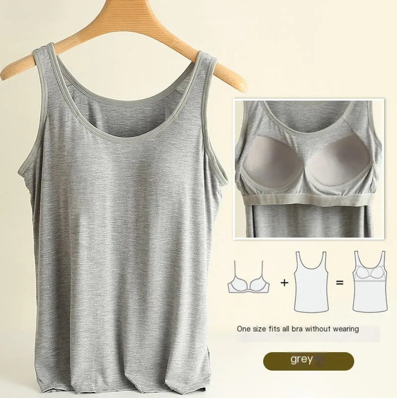 2 in 1 Tank Top + Bra