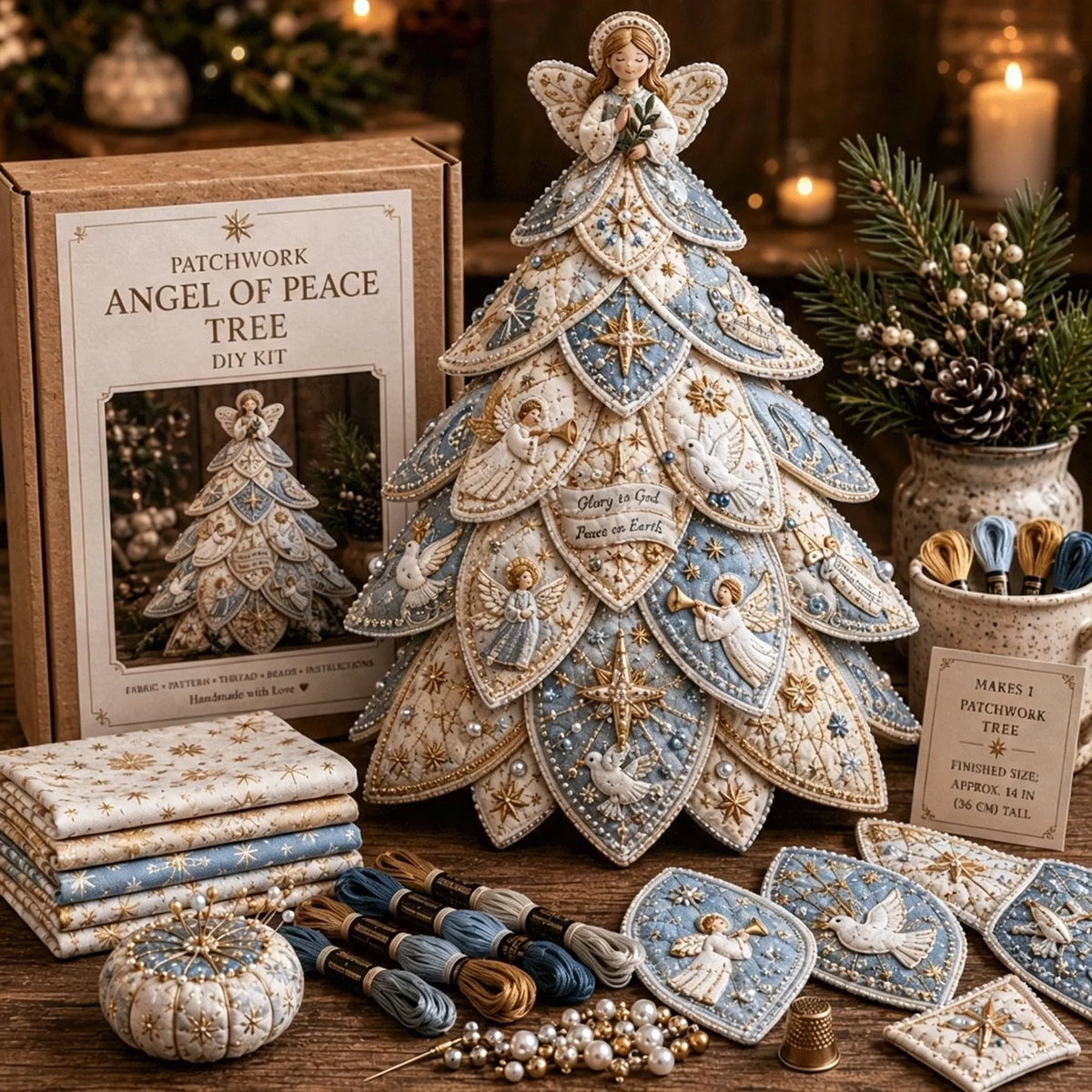 🔥LAST DAY 49% OFF - ✝️Religious-Themed Beaded & Quilted Christmas Tree DIY Kit(📦Buy 2 Free Shipping)