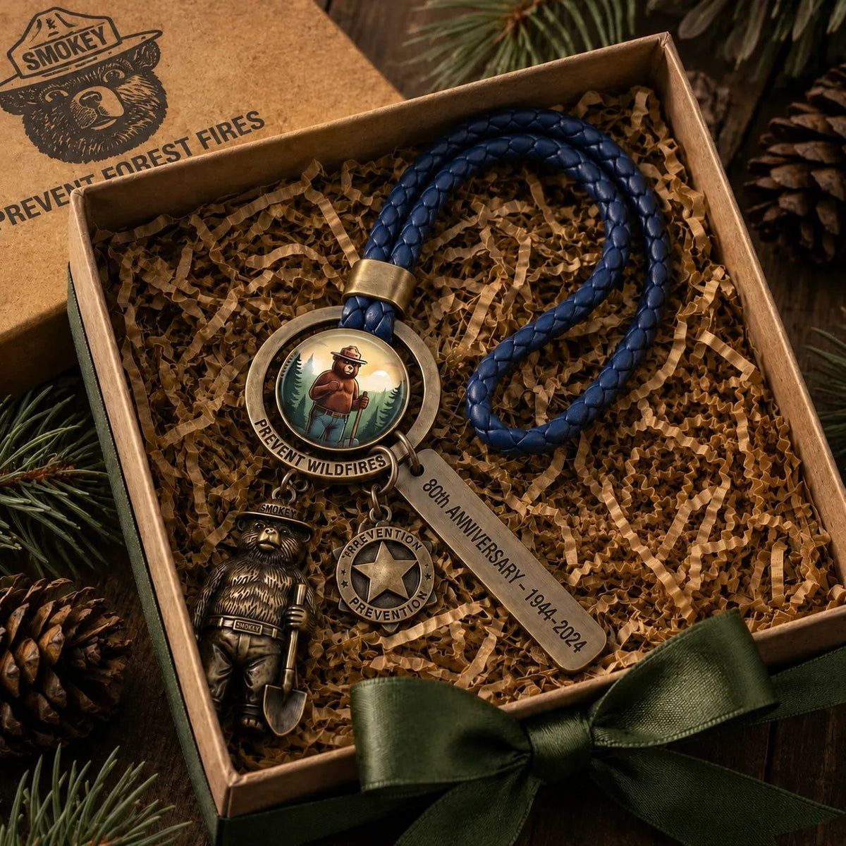 🔥LAST DAY 49% OFF🐻Smokey Bear 80th Anniversary Keychain