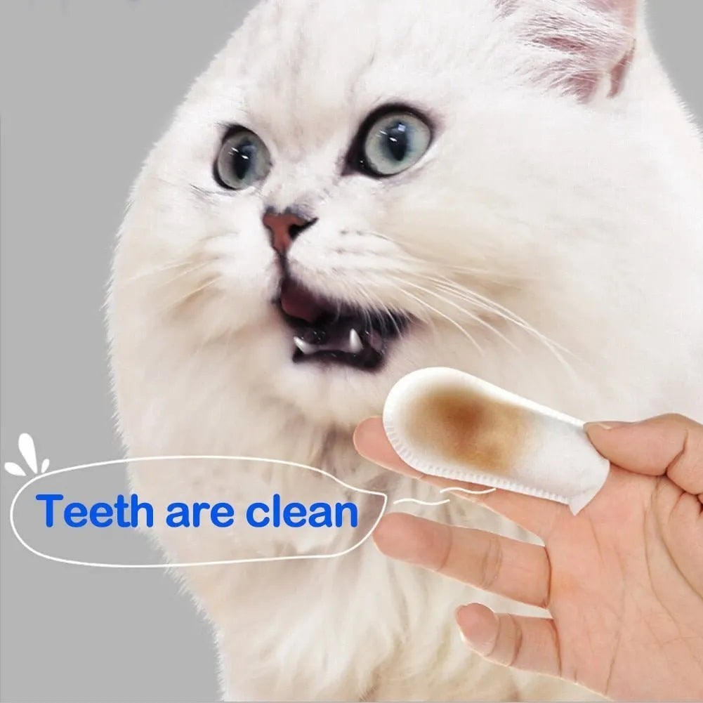 Pet Dental Cleaning Finger Wipes-50 Wipes