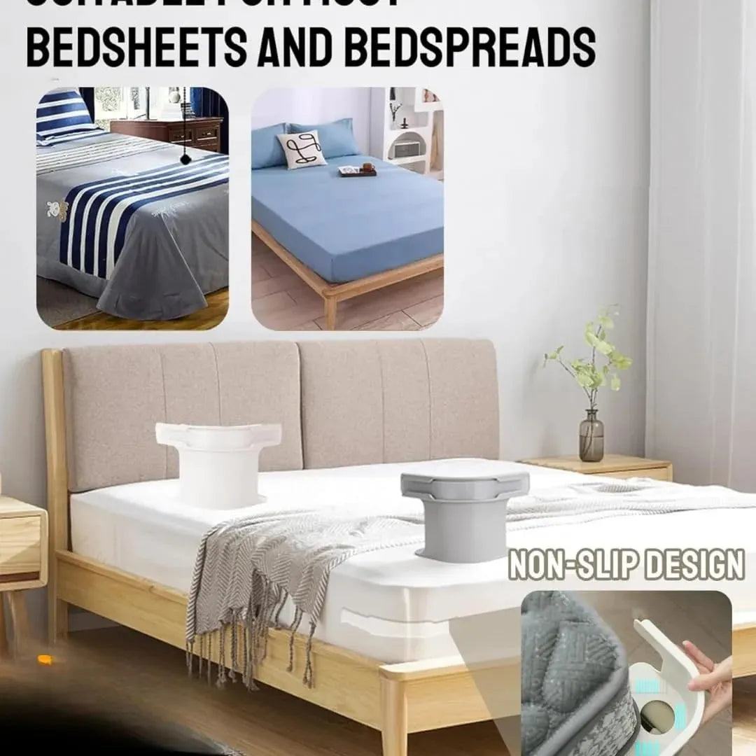 🎉4-Pack Heavy Duty Bed Sheet Clips, Locking Mattress Corner Holders🛏️