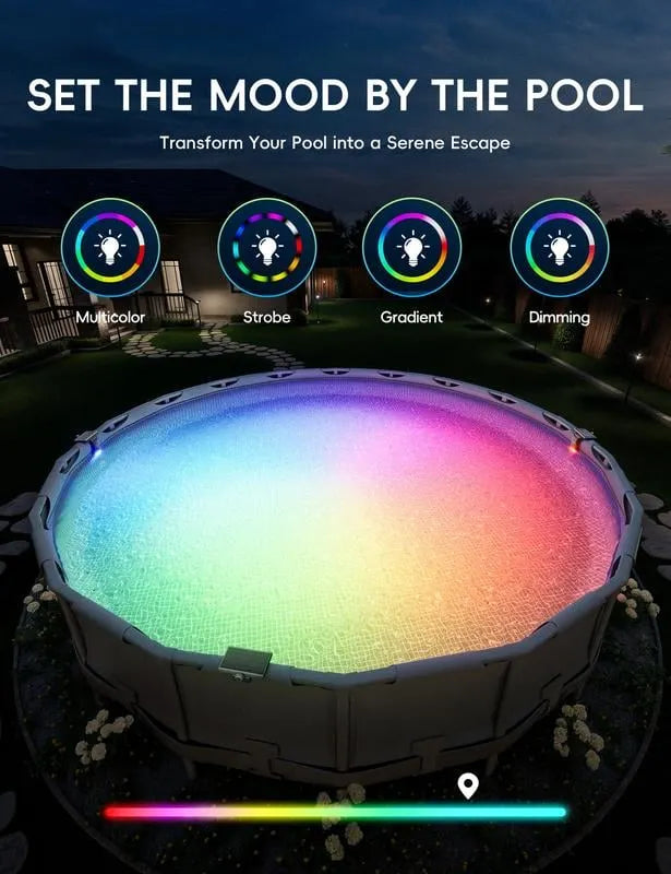 🔥HOT SALE🔥 New Series — Poolside Solar Light for Swimming Pool ✨BUY 3 FREE SHIPPING