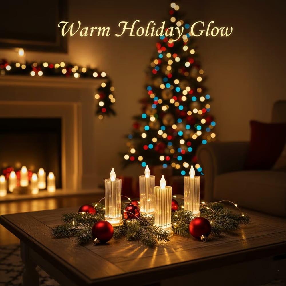 🕯️LED Crystal Candle Lights